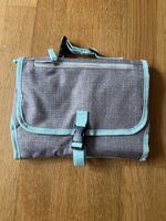 Wickeltasche faltbar grau mint Punkte Mesh neu