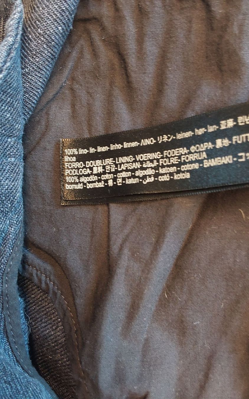 Massimo Dutti Pantaloni: Leinenhose dunkelblau Massimo Dutti 38 – Nuovo (secondo la descrizione) da Köniz venduto da scopello12 6