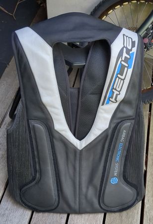 Helite E-GP Motorrad Airbag Racing Weste Grösse L Leder