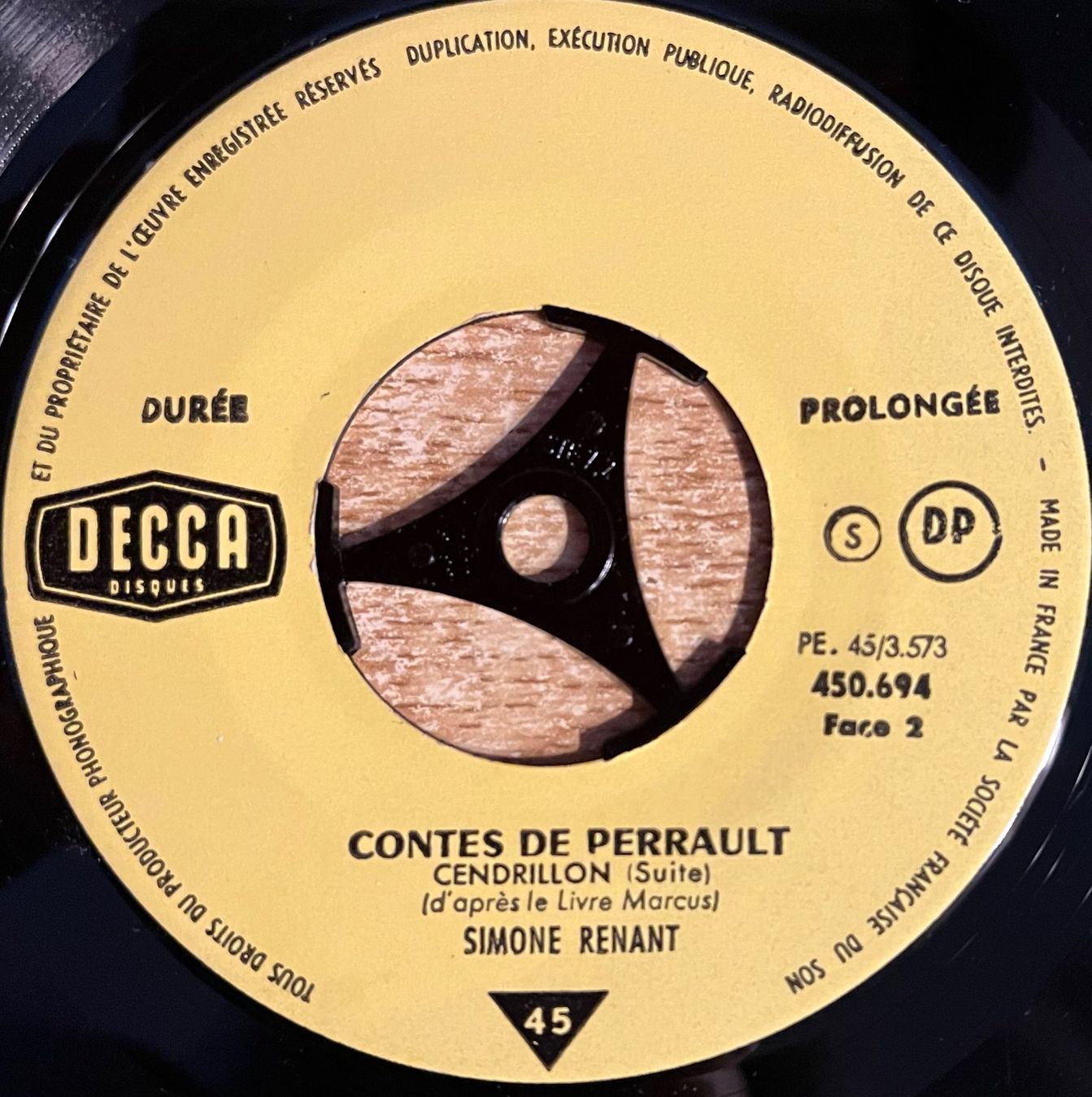 Dischi in vinile: CONTES DE PERRAULT - CENDRILLON – Usato da Bussigny venduto da vinyl-pas-cher 3