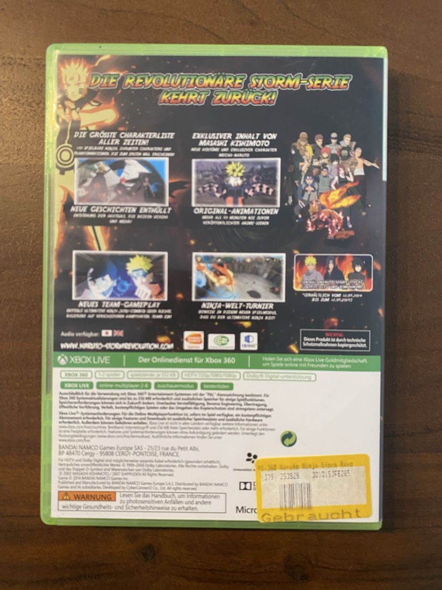 Microsoft Giochi: Naruto Shippuden: Ultimate Ninja Storm Revolution Xbox 360 – Usato da Thunstetten venduto da Virus_33 2