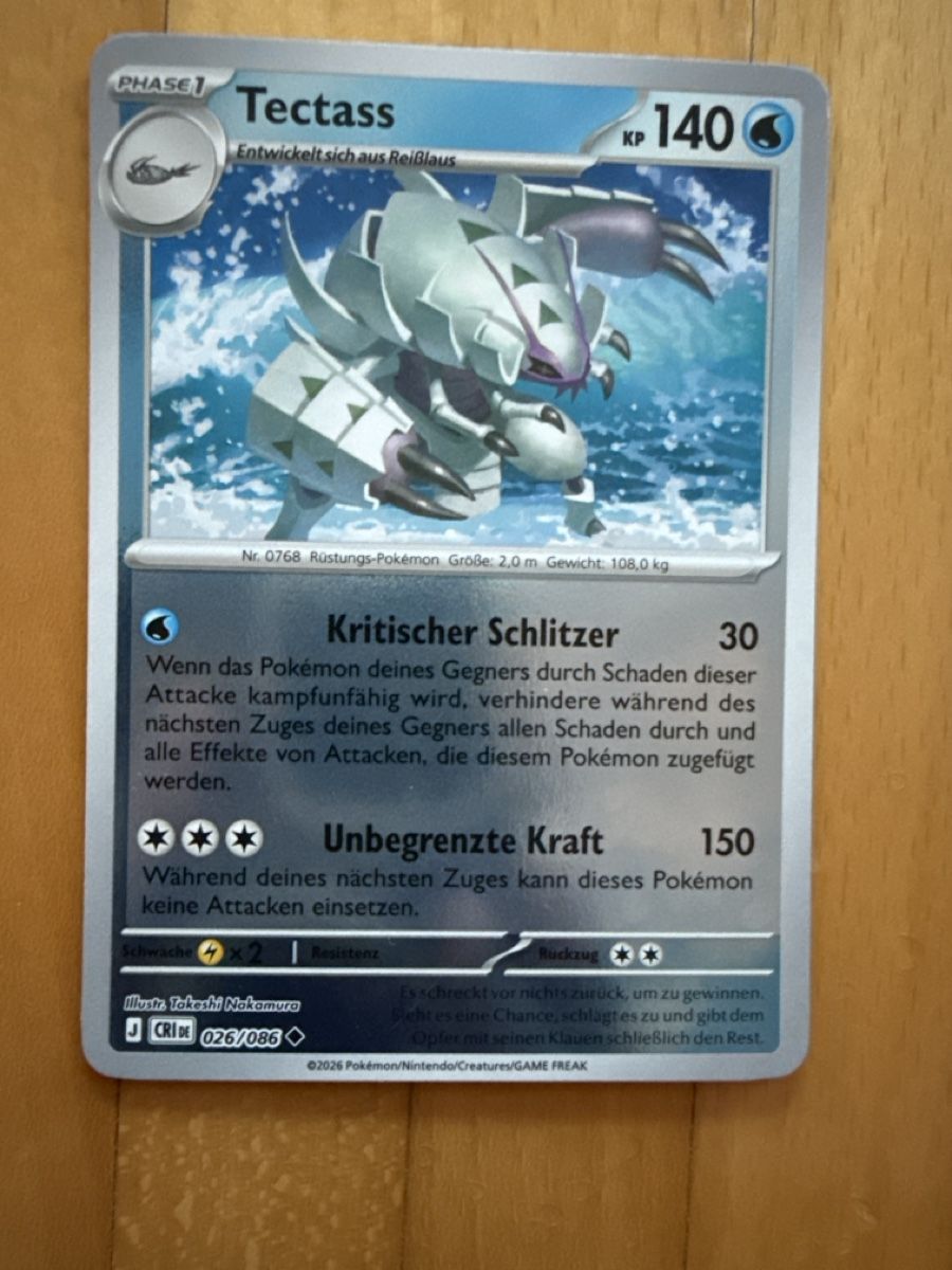 Pokémon Carte collezionabili: Pokémon Tectass Sammelkarte – Nuovo (secondo la descrizione) da Wahlen b. Laufen venduto da Canaslan