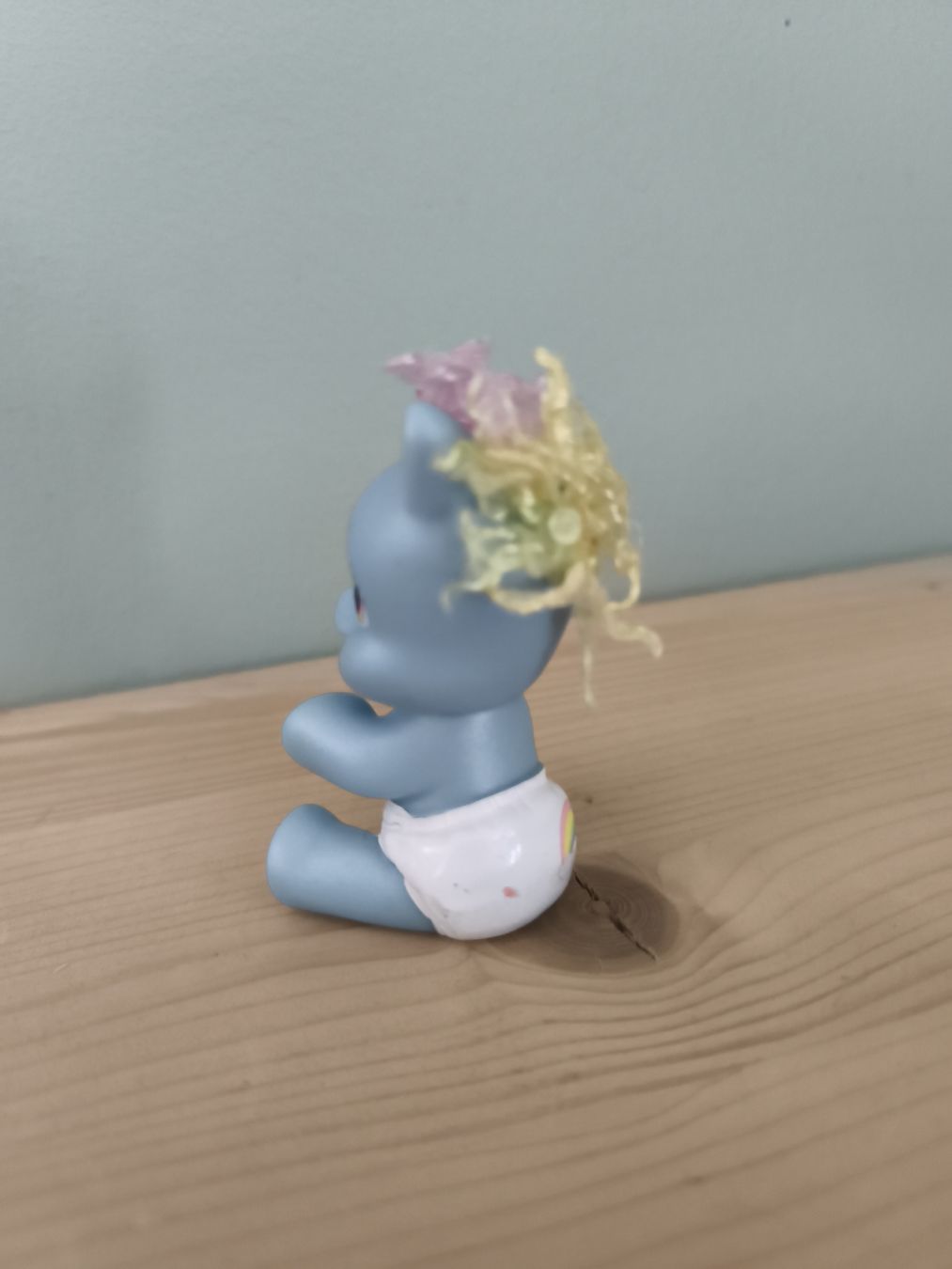 Statuette: Figurine bébé bleu avec nœud rose – Usato da Orbe venduto da don_ym8h 1
