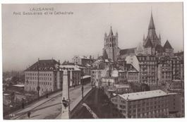 Lausanne, Pont Bessières, circulée 1911