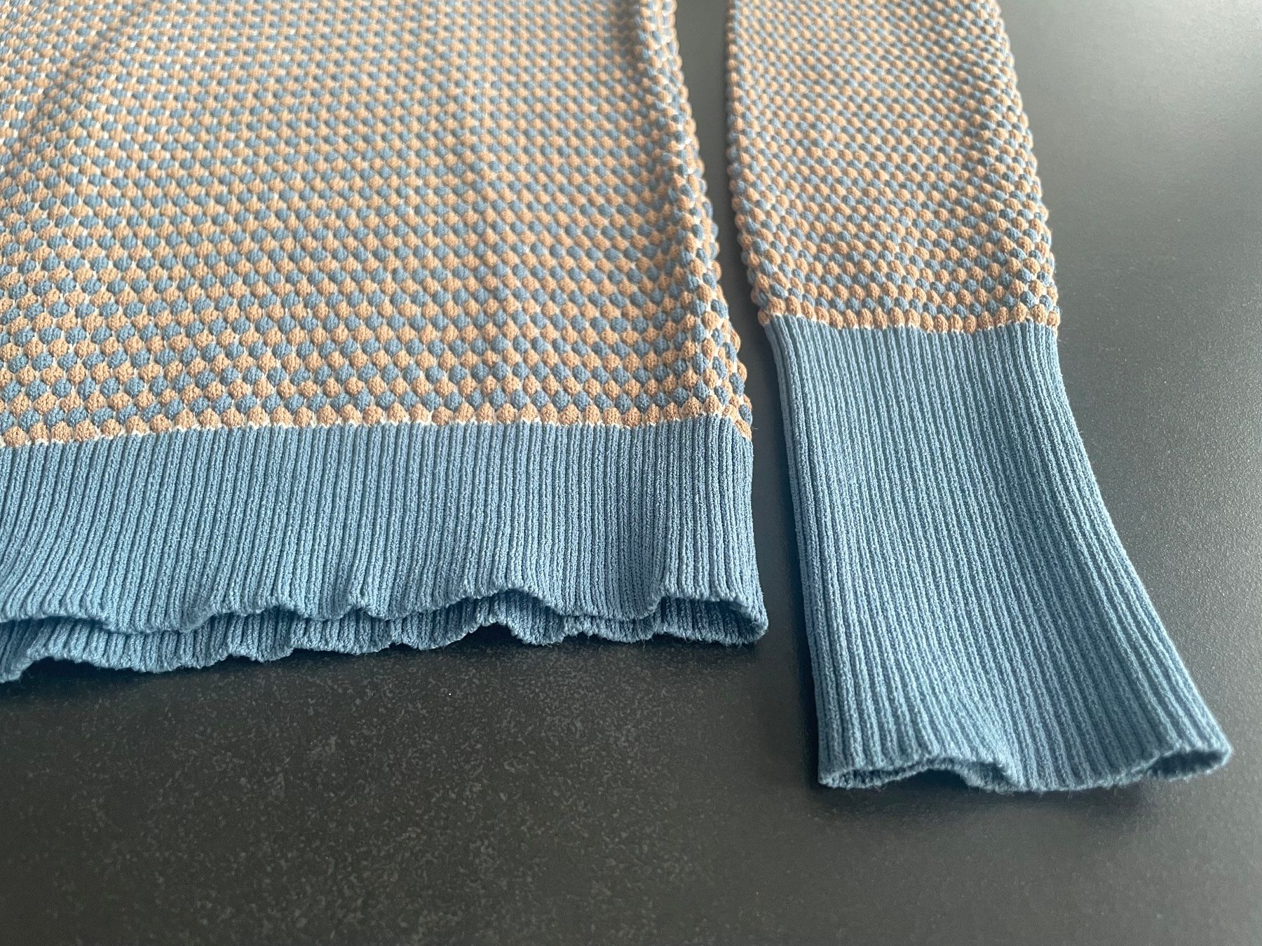 Zara Maglioni & Felpe: Zara Strickpullover, Gr. M, beige-blau, sehr elastisch – Usato da Wohlen AG venduto da kissne4 5