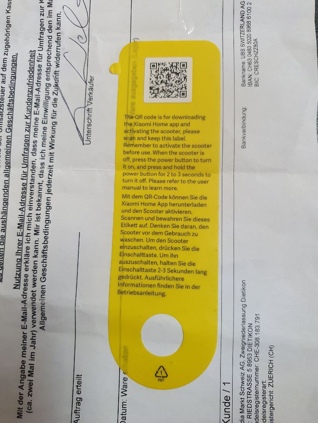 Veicoli elettrici: ELEKTRO SCOOTER PRO 25 CH NEU – Nuovo (secondo la descrizione) da Rieden AG venduto da Wirth03 8