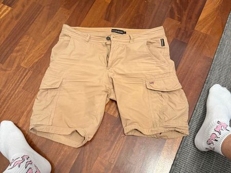 Pantaloncini cargo uomo Napapijri beige taglia 30