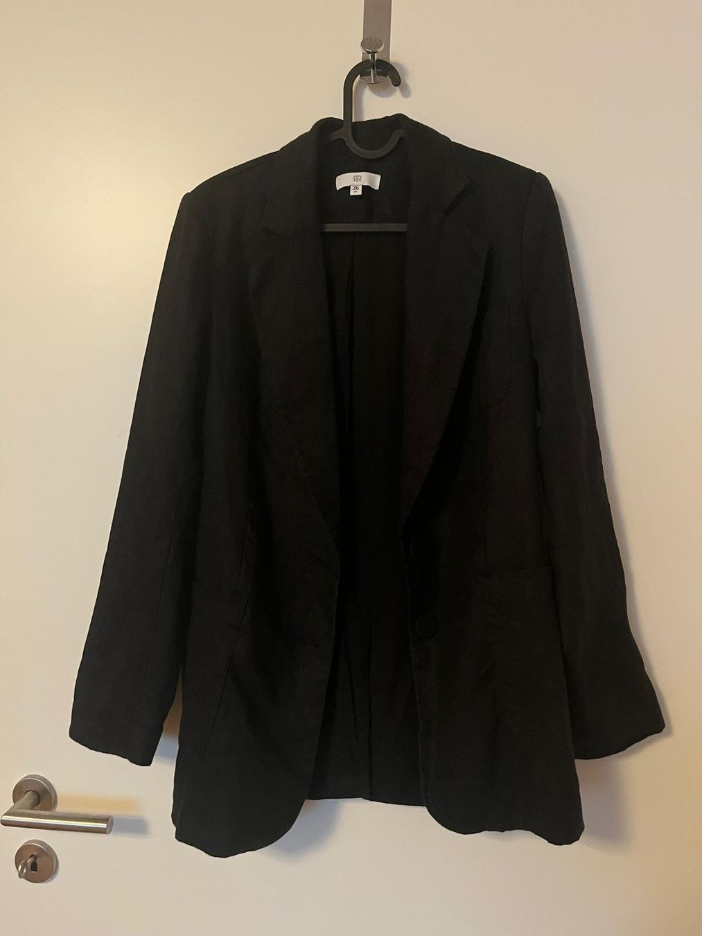 La Redoute Jacken: Schwarzer Leinenblazer, La Redoute, Gr. 36, Leinen Baumwolle – Gebraucht aus Neuenkirch von the_7pdb