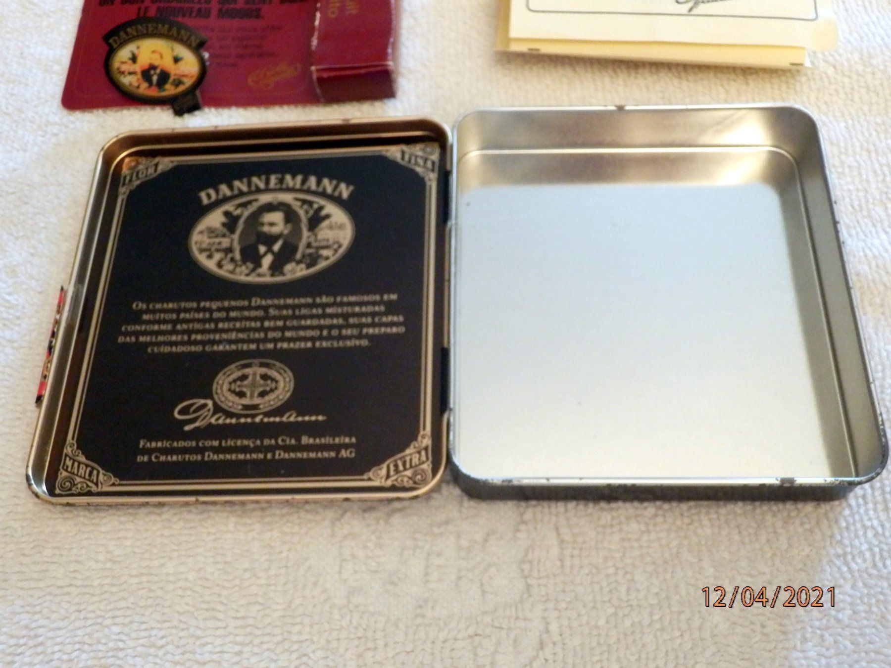 Sigari: Blechdose, Pin von Dannemann-Cigarillos – Usato da Ueberstorf venduto da dinbau 5
