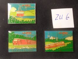 3er Set SZU Eisenbahn Pins (ZU6)
