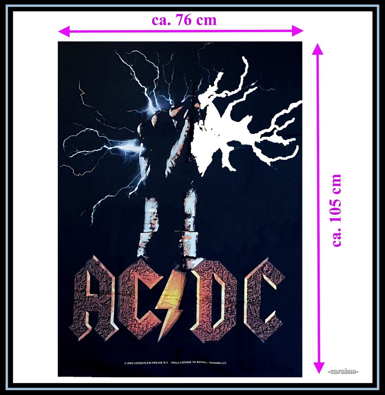 Bandiere: Fahne AC/DC - Nr. J-498 – Nuovo (secondo la descrizione) da Winterthur venduto da --carabao-- 1