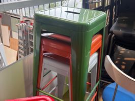 Set Metall hocker farbig