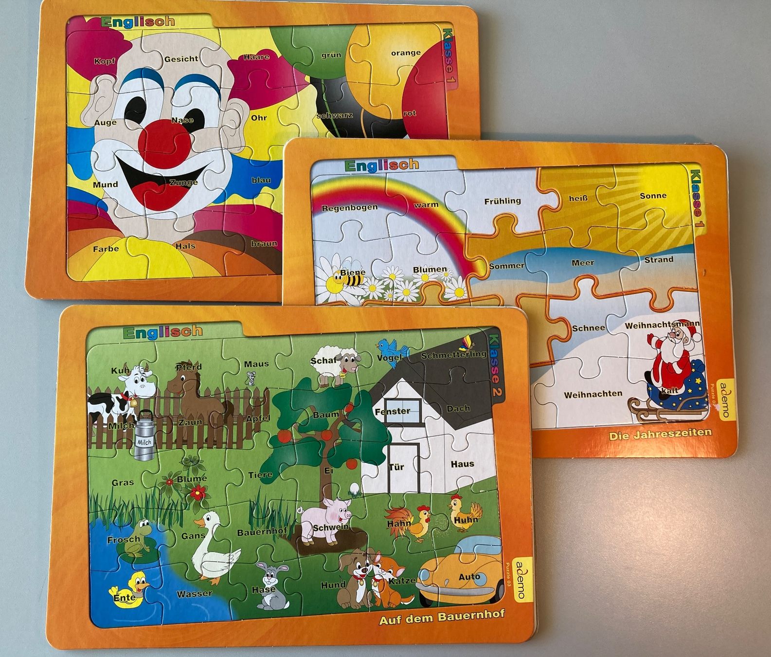 Puzzle: Englisch-Deutsch  Puzzles 3 Stück – Usato da Wil SG venduto da elrawi