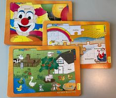Englisch-Deutsch  Puzzles 3 Stück