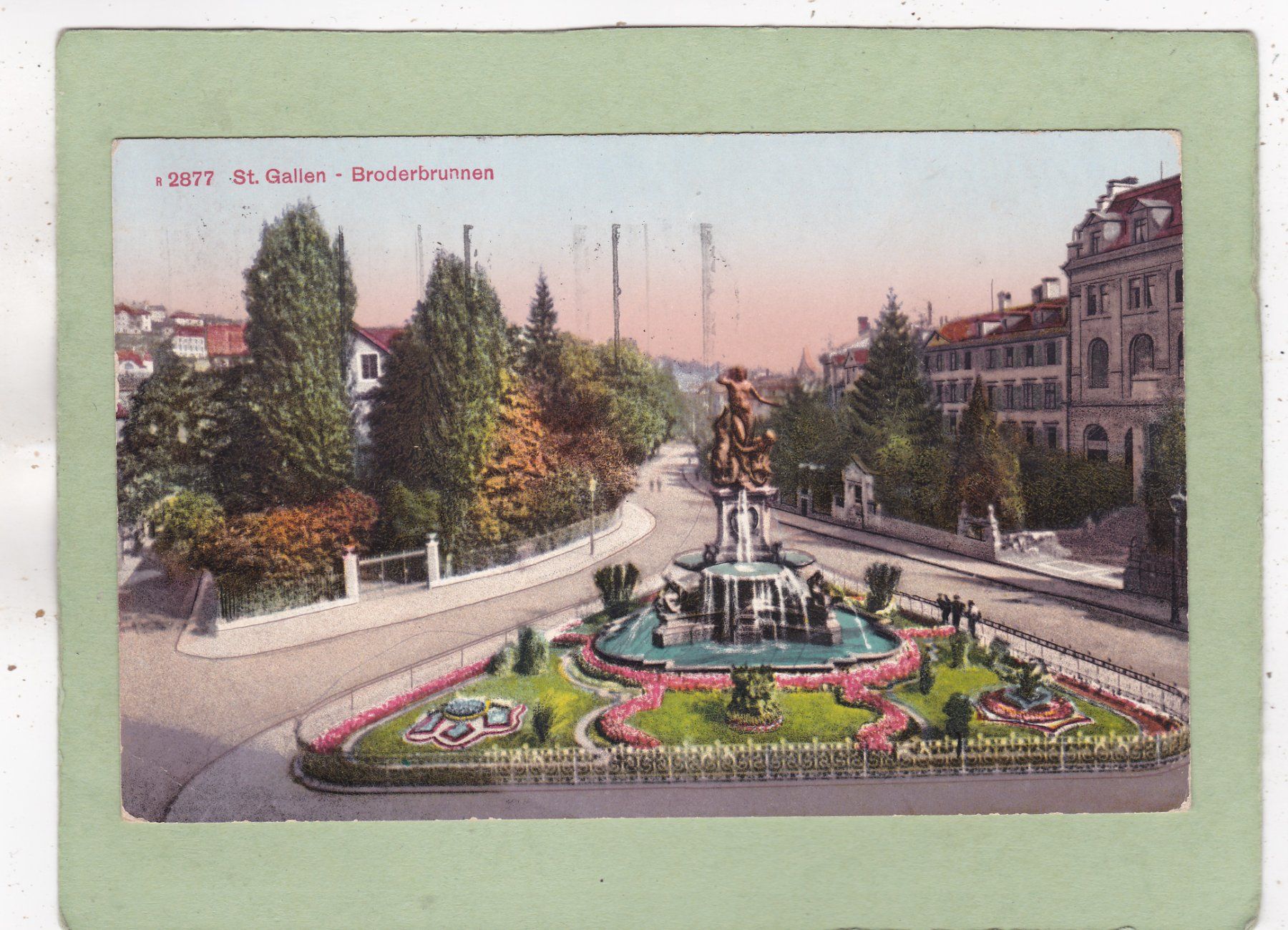 Cartes postales: St. Gallen Broderbrunnen 1920 – D'occasion à Herisau par Lisegrat2008
