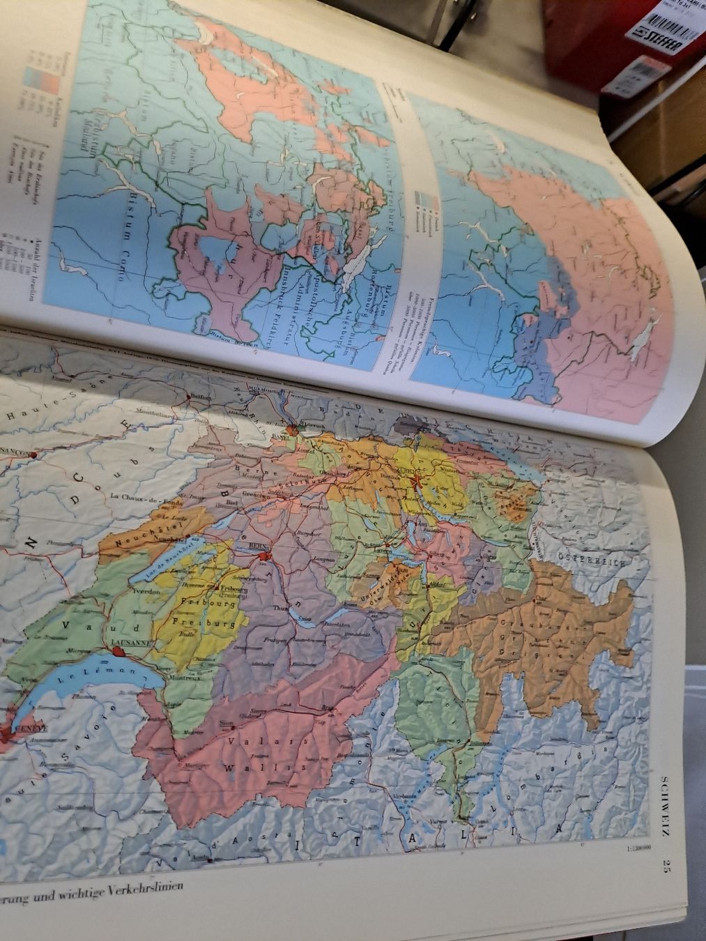 Libri: Schweizerischer Mittelschulatlas von Eduard Imhof – Usato da Zürich venduto da Schoebi19 7