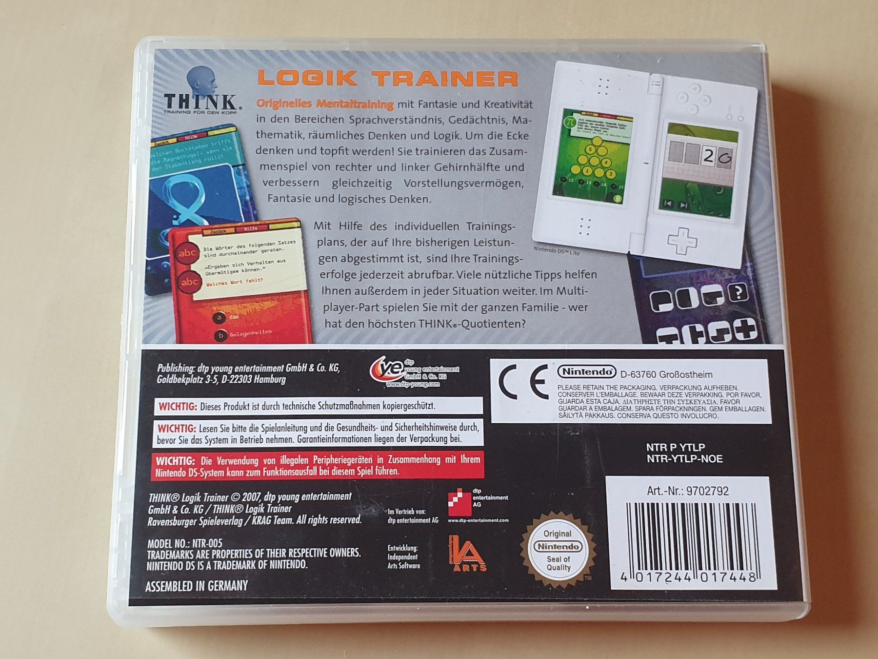Nintendo Jeux: Think Logik Trainer – D'occasion à Stansstad par collectorsshop 1