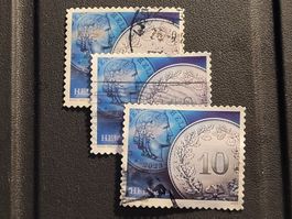 Timbres CH - 2022 - 3x "Pièce de 10cts Suisse"