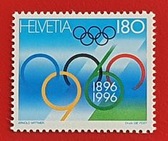WERBEMARKE 100 JAHRE OLYMPISCHE SPIELE 895 1996** POSTFRISCH