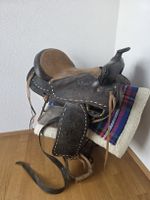 Schwarzer Western-Sattel