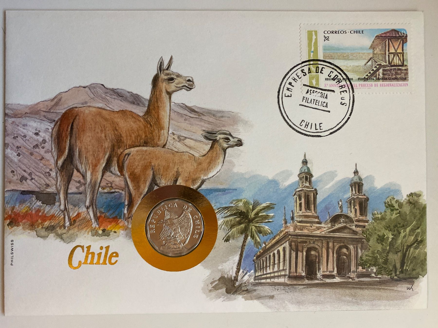Couverts & Versandtaschen: ENVELOPPE AVEC PIECE - CHILE - 1979 -MÜNZ - BRIEFE – Neu (gemäss Beschreibung) aus Le Brassus von cinema13