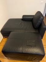 Gratis Ledersofa schwarz