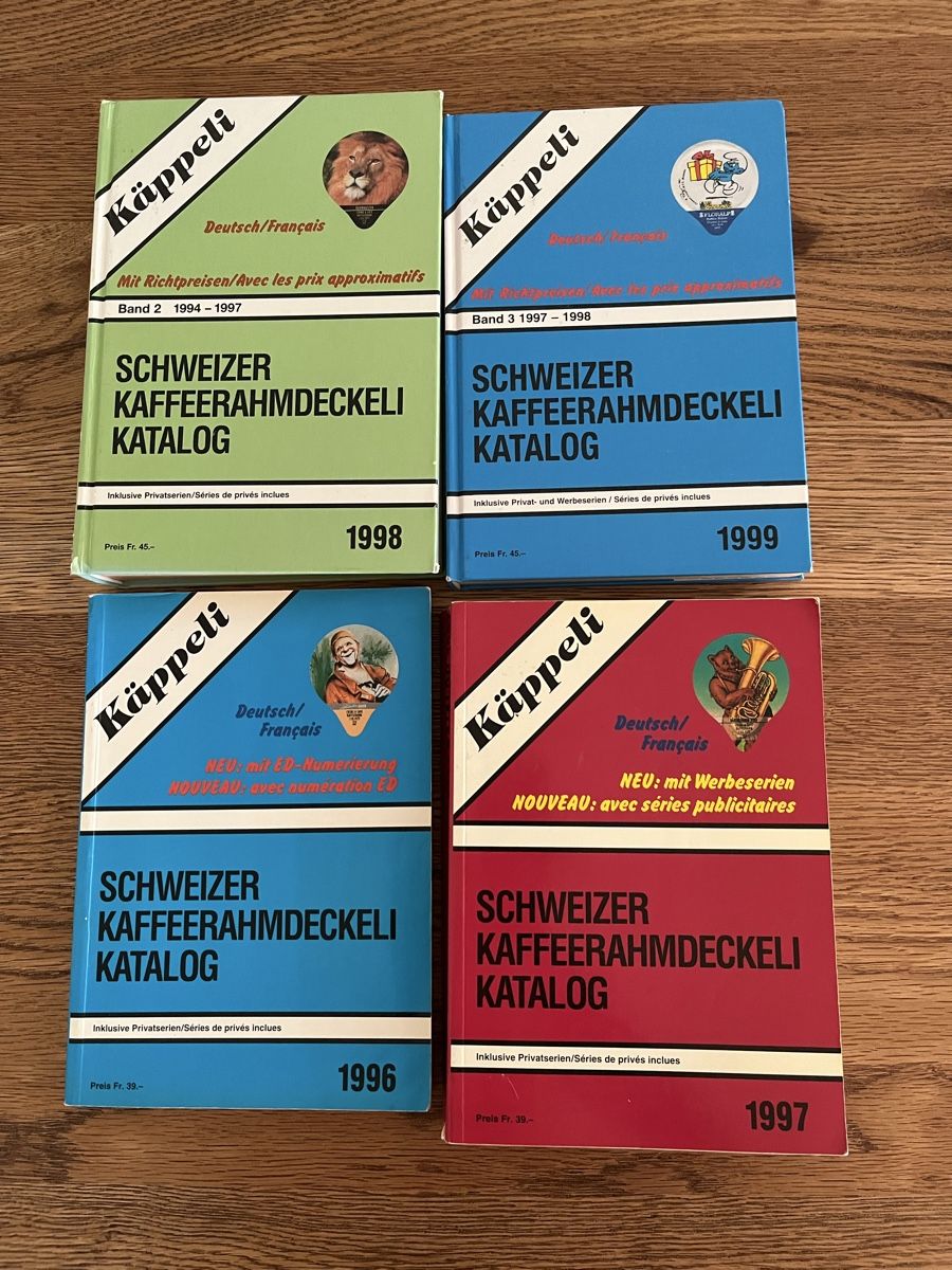 Bücher: Kaffeerahmdeckeli Kataloge  – Neu (gemäss Beschreibung) aus Schliern b. Köniz von medion3098