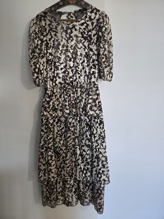 Next Kleid, Grösse 46, festlich in Gold/Lila Glitzer
