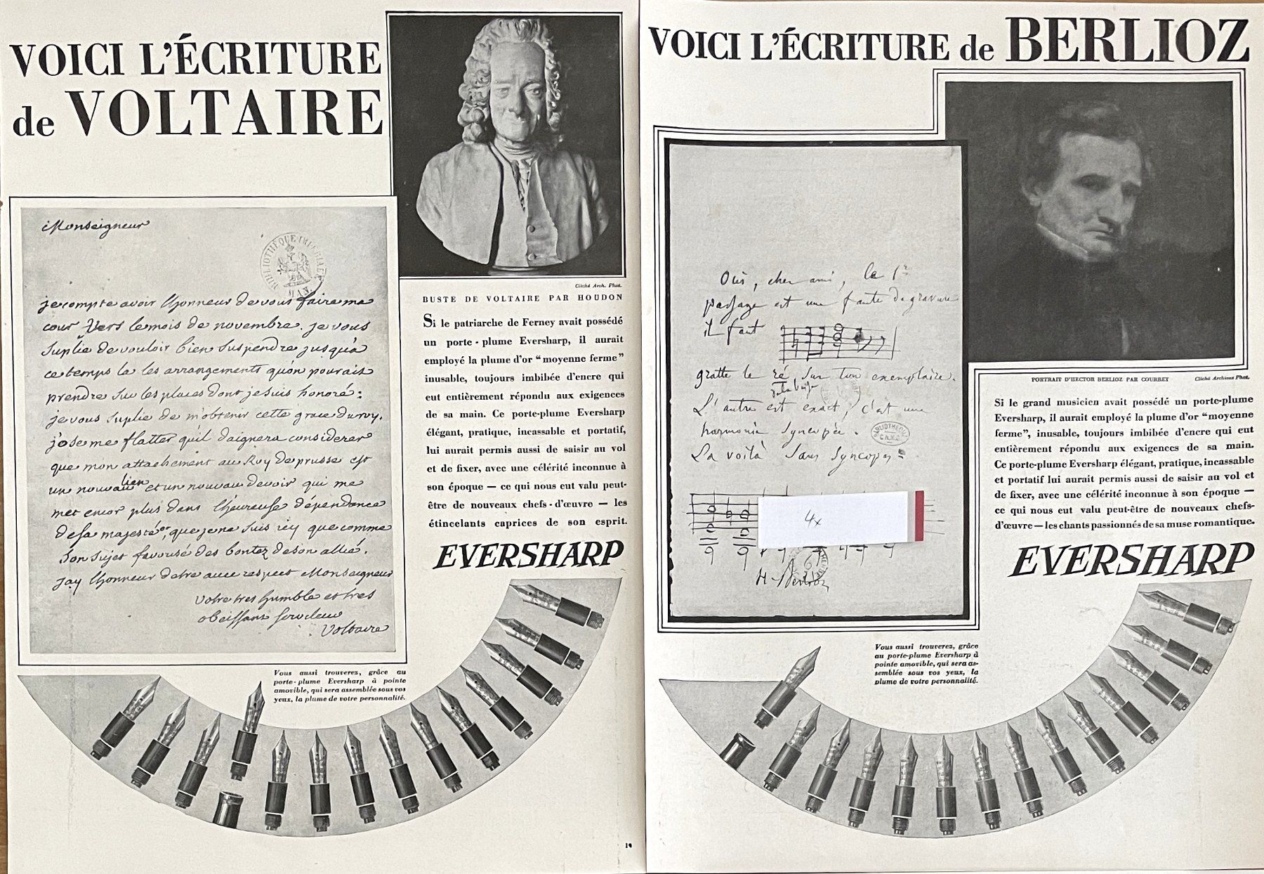 Foto & Immagini: Eversharp Fülhalter - 4 alte Werbungen / Publicités 1930 – Usato da Savagnier venduto da Ne2065 2