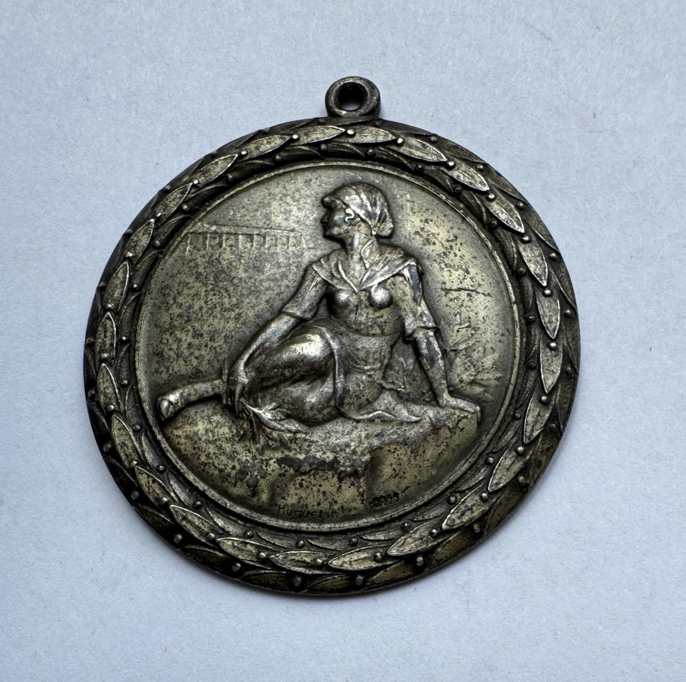 Medaillen: 1929 Kranzabzeichen Bellinzona Silber 0.900 – Gebraucht aus Kirchberg SG von Helveticus00