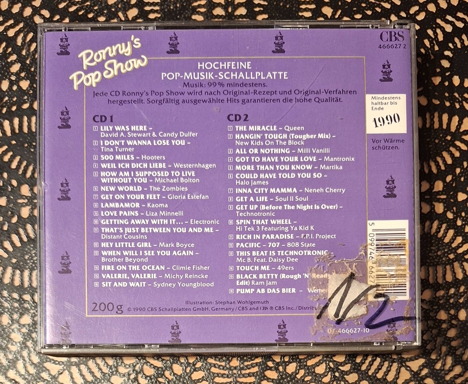 CD: Ronny's Pop Show 15, 2CD Hit Compilation Sampler 1990 – Usato da Amriswil venduto da Celini3 1