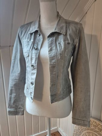 NILE atelier 🩶 denim jacke jeans hellgrau grösse XS