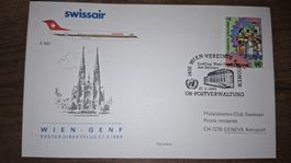 Swissair Wien - Genf 27.03.1989