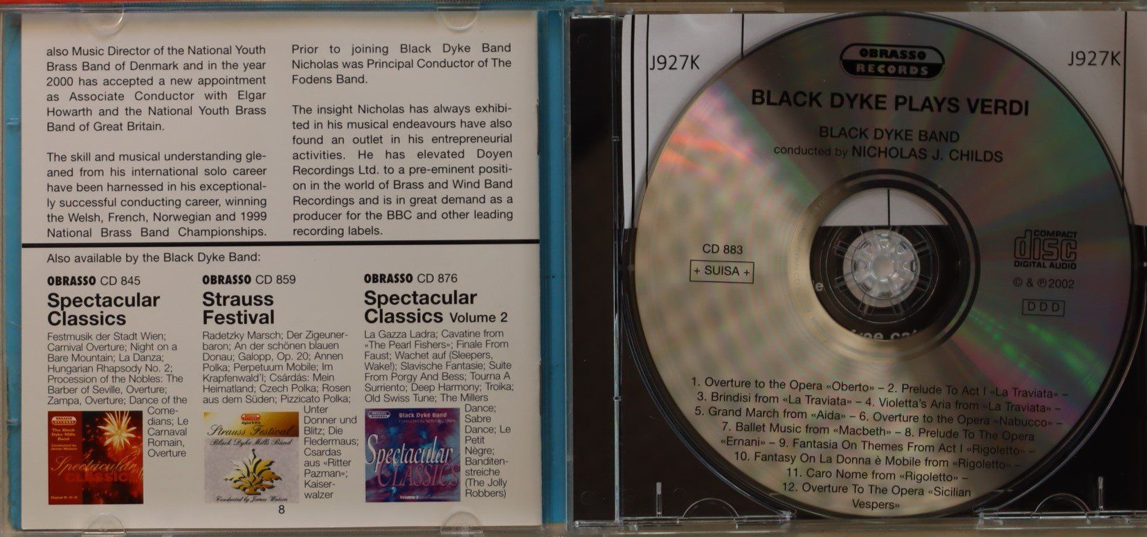 CDs: Black Dyke Band -Plays Verdi – Gebraucht aus Luzern von CONTENTI 1