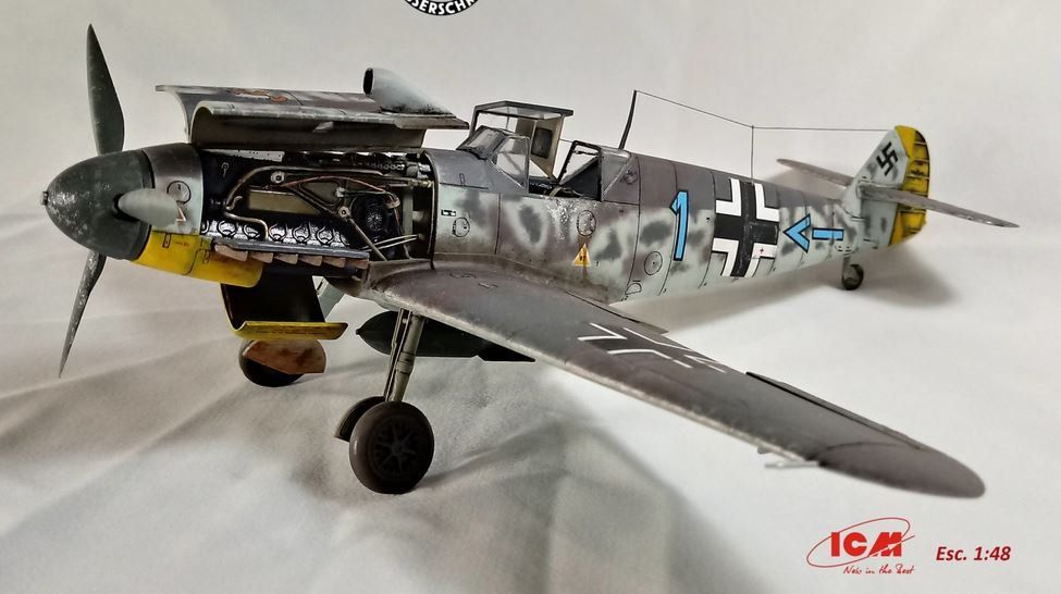 Kit di modellismo & Modellini statici: ICM 48104 Bf 109F-4/B – Nuovo e nell'imballaggio originale da Schwadernau venduto da Blueray