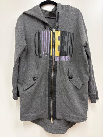 Atos Lombardini Kapuzenjacke, grau mit Aufdruck, Grösse S