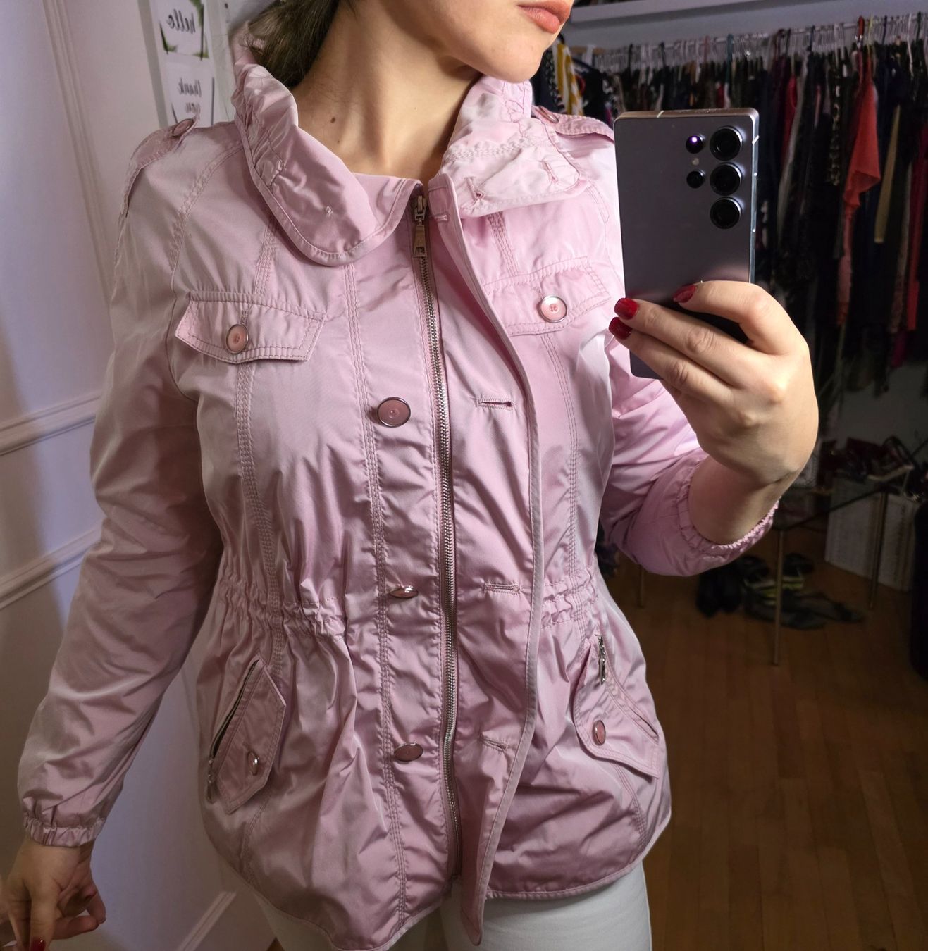 Basler Giacche: Basler Übergangsjacke, Gr. 40, rosa – Usato da Wald ZH venduto da CapLux 1