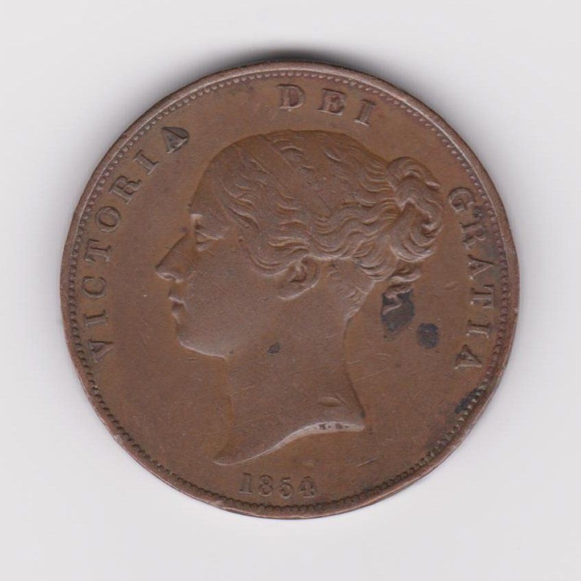 Tutti le monete: England 1 Penny 1854 Victoria Head – Usato da WilSG venduto da Wil10 1