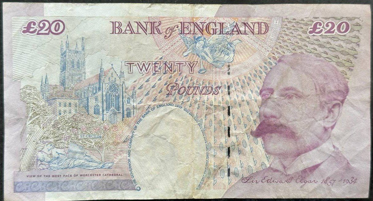 Banconote: Seltene £20 Note - Queen Elizabeth II – Usato da Beringen venduto da Mantafisch1 1
