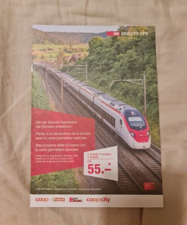 Swiss Travel Pass Tageskarte 55 (Neu und originalverpackt) in Zürich ...