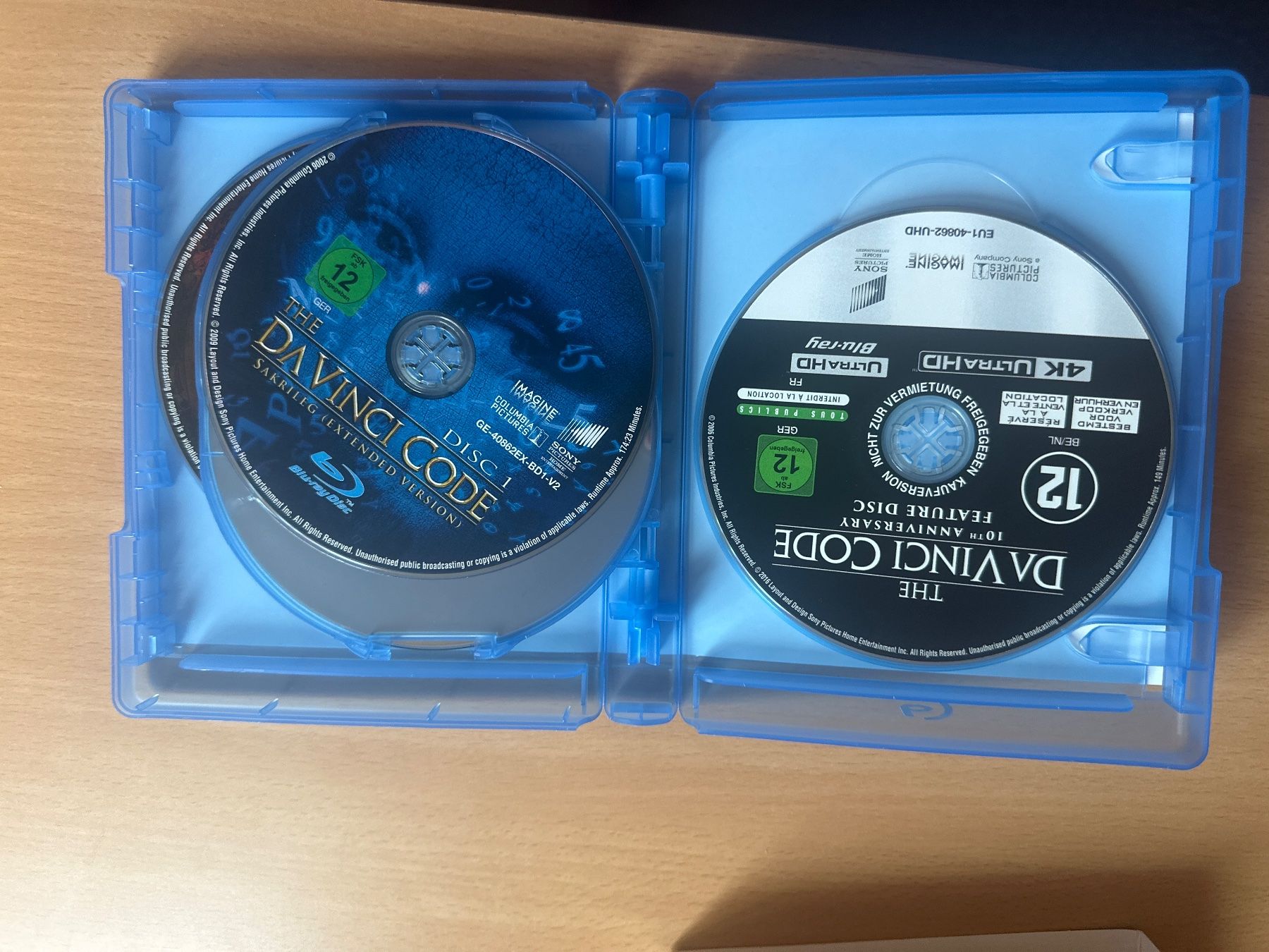 Tutti i DVDs: Illuminati+Inferno+The Da Vinci Code (3 4K UHD + 3 Blu-ray) – Usato da Allschwil venduto da Tomcat9 1