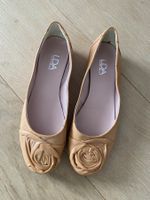 Ballerinas Damen 38 hellbraun/caramel Leder einwandfrei