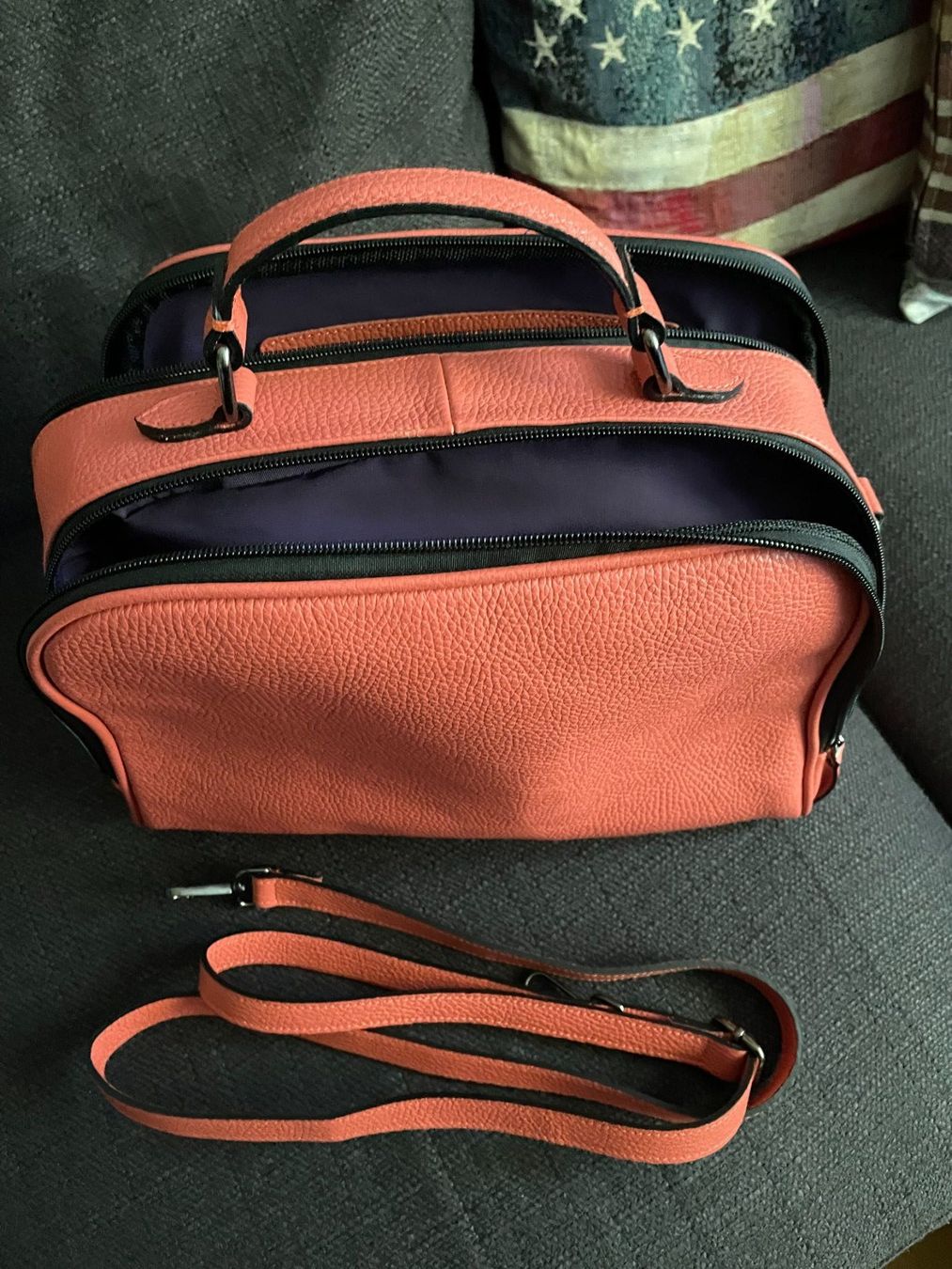 Taschen für Damen: Borsa color salmone con tracolla nuova – Neu (gemäss Beschreibung) aus Meilen von val_tsv8 6