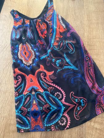 *DESIGUAL* KLEID/ROCK GR.40/M schwarz/bunt Tüll luftig