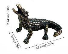 Krokodil aus Messing