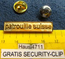 PATROUILLE SUISSE ARMEE MILITÄR SCHMUCK-PIN 2NÄGEL GEPRÄGT