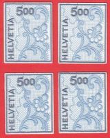 4 Stück Stickereimarken  ST.Gallen  2000   ** Postfrisch **