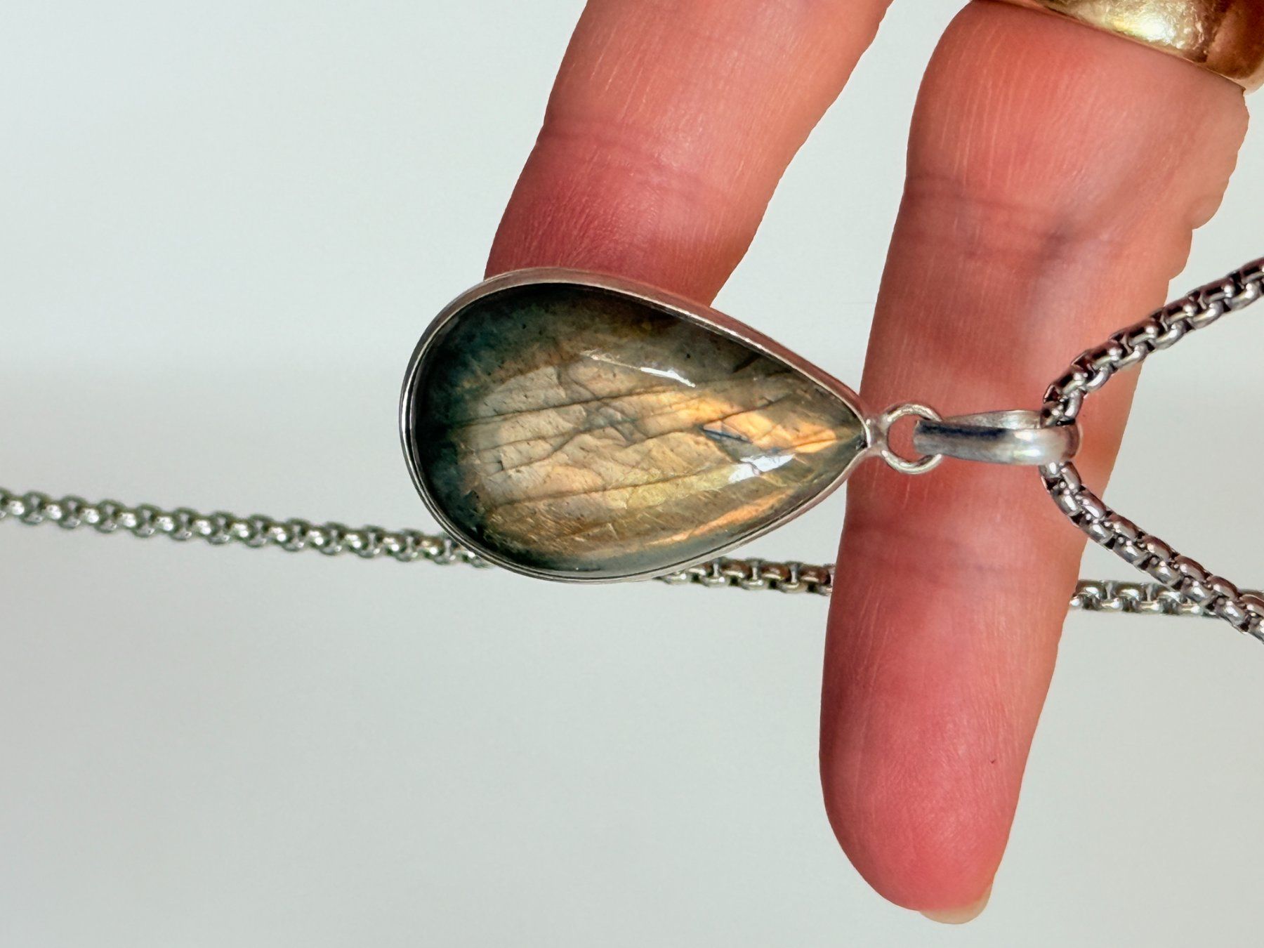Colliers: Collier avec Labradorite – Neuf avec emballage d'origine à Genève par AWWA 6