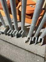 sehr robuste Brennholzstützen / Rohrbügel aus Edelstahl