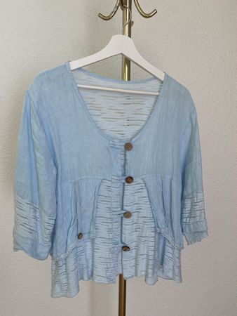 Vintage / Boho Style Sommer-Bluse Gr. 36